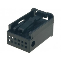 ; Housing cap; plug; Quadlock 12pin; black; Works with: 770010; 4CARMEDIA