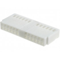 ; Connector housing; socket; Quadlock; PIN: 24; white; 4CARMEDIA