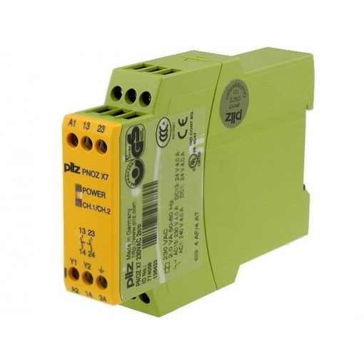 774056; Module: safety relay; Series: PNOZ X7; 230VAC; Contacts: NO x2; PILZ