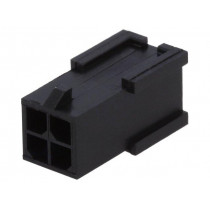 794616-4; Plug; wire-board; male; Micro MATE-N-LOK; 3mm; PIN: 4; w/o contacts; TE Connectivity