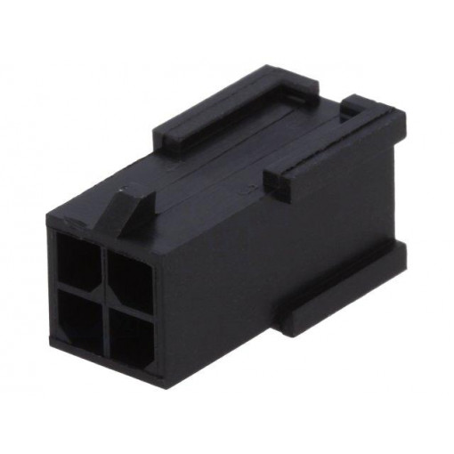 794616-4; Plug; wire-board; male; Micro MATE-N-LOK; 3mm; PIN: 4; w/o contacts; TE Connectivity
