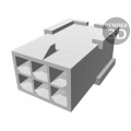 794616-6; Plug; wire-board; male; Micro MATE-N-LOK; 3mm; PIN: 6; w/o contacts; TE Connectivity 794616-6; Plug; wire-board; male; Micro MATE-N-LOK; 3mm; PIN: 6; w/o contacts; TE Connectivity