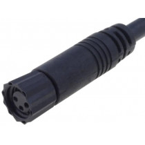 LTW8-03AFFM-SL7A02; Connector: M8; 2m; female; PIN: 3; straight; plug; 3A; IP67; 60V; AMPHENOL