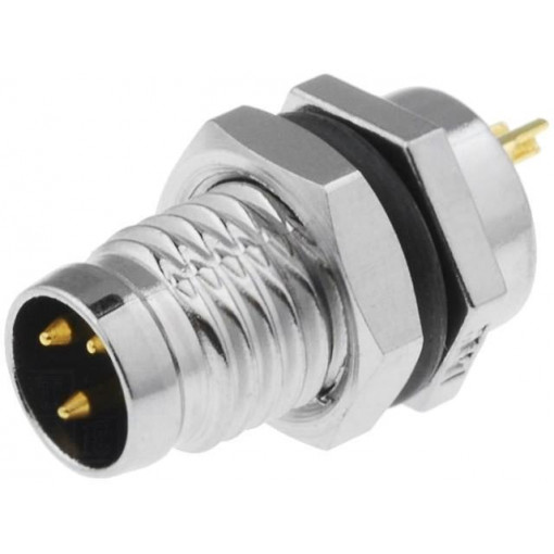 LTW8-03PMMS-SF7001; Connector: M8; male; PIN: 3; for panel mounting,front side nut; AMPHENOL
