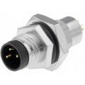 8-03PMMS-SH7001; Connector: M8; male; PIN: 3; for panel mounting,rear side nut; AMPHENOL