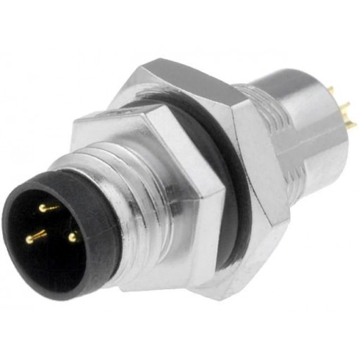 8-03PMMS-SH7001; Connector: M8; male; PIN: 3; for panel mounting,rear side nut; AMPHENOL