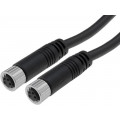 8-04AFFM-SL7A01; Connector: M8; 1m; female; PIN: 4; straight; plug; 3A; IP67; 30V; AMPHENOL