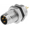 LTW8-04PMMS-SF7001; Connector: M8; male; PIN: 4; for panel mounting,front side nut; AMPHENOL