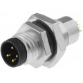LTW8-04PMMS-SH7002; Connector: M8; male; PIN: 4; for panel mounting,rear side nut; AMPHENOL