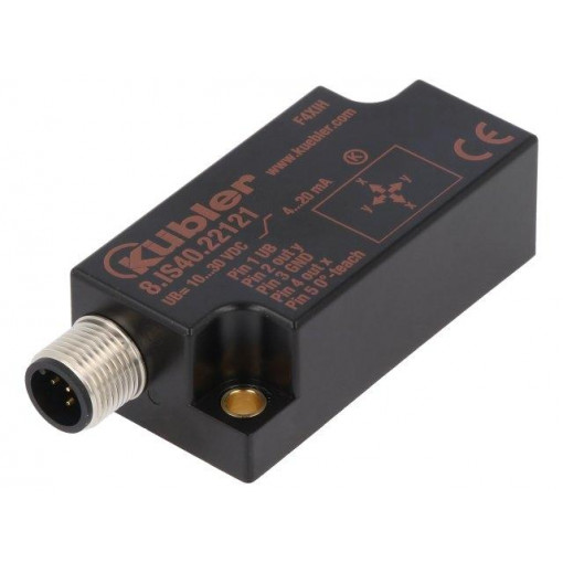 8.IS40.22121; Sensor: tilt; ±45°; connector M12; 2- axis; -30÷70°C; 10÷30VDC; KUBLER 8.IS40.22121; Sensor: tilt; ±45°; connector M12; 2- axis; -30÷70°C; 10÷30VDC; KUBLER