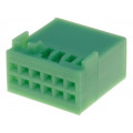 ; Connector housing; plug; Quadlock; PIN: 12; green; 4CARMEDIA