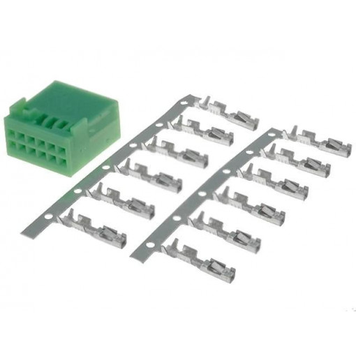 ; Kit; plug; Quadlock; PIN: 12; green; Car model: VW 2011->; 4CARMEDIA
