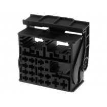 ; Connector housing; plug; Quadlock; PIN: 52; black; 4CARMEDIA