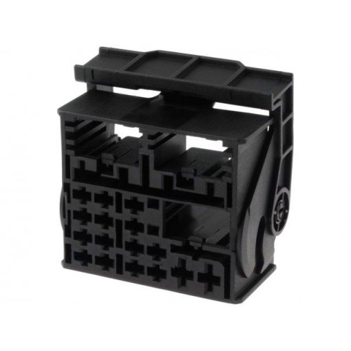 ; Connector housing; plug; Quadlock; PIN: 52; black; 4CARMEDIA
