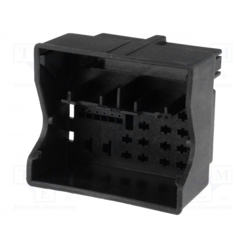 ; Connector housing; socket; Quadlock; PIN: 52; black; 4CARMEDIA