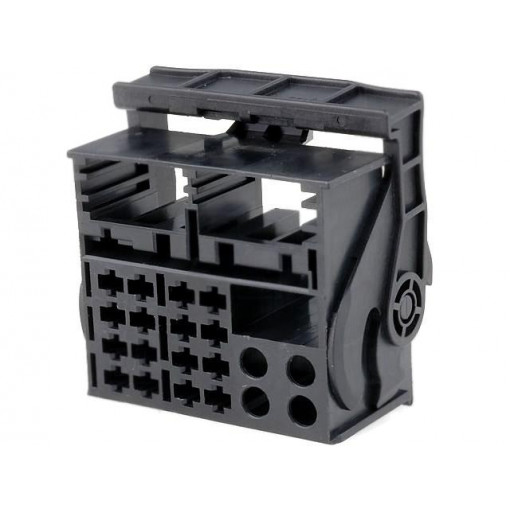 ; Connector housing; plug; Quadlock; PIN: 16; Works with: 341432; 4CARMEDIA