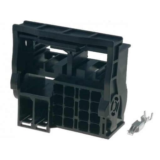 ; Connector housing; plug; Quadlock; PIN: 16; with terminal; 4CARMEDIA