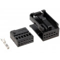 ; Connector housing; plug; Quadlock; black; 12 pins; 4CARMEDIA