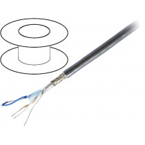 8102.01152; Wire; RS232,RS422; 2x2x24AWG; stranded; Cu; PVC; grey; 305m; BELDEN 8102.01152; Wire; RS232,RS422; 2x2x24AWG; stranded; Cu; PVC; grey; 305m; BELDEN