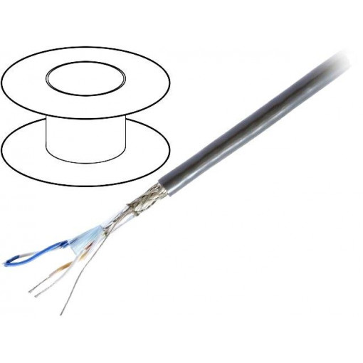 8102.01152; Wire; RS232,RS422; 2x2x24AWG; stranded; Cu; PVC; grey; 305m; BELDEN 8102.01152; Wire; RS232,RS422; 2x2x24AWG; stranded; Cu; PVC; grey; 305m; BELDEN