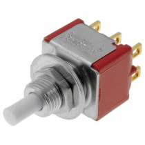 8221SHZGE; Switch: push-button; Pos: 2; DPDT; 1A/120VAC; 1A/28VDC; ON-(ON); C&K
