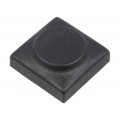 825.000.011; Button; rectangular; Colour: black; Mat: PA; 18.3x18.3mm; Marquardt