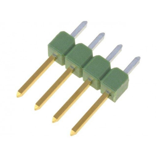 826629-4; Pin header; pin strips; AMPMODU MOD II; male; PIN: 4; straight; TE Connectivity