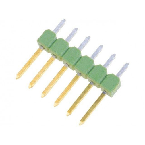 826629-6; Pin header; pin strips; AMPMODU MOD II; male; PIN: 6; straight; TE Connectivity