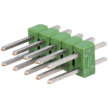 826925-5; Pin header; pin strips; AMPMODU MOD II; male; PIN: 10; straight; TE Connectivity