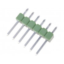 826926-6; Pin header; pin strips; AMPMODU MOD II; male; PIN: 6; straight; TE Connectivity