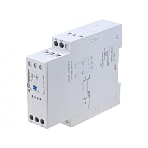 83.11.0.240.0000; Timer; 0,05s÷10days; SPDT; 250VAC/16A; 24÷240VAC; 24÷240VDC; DIN; FINDER