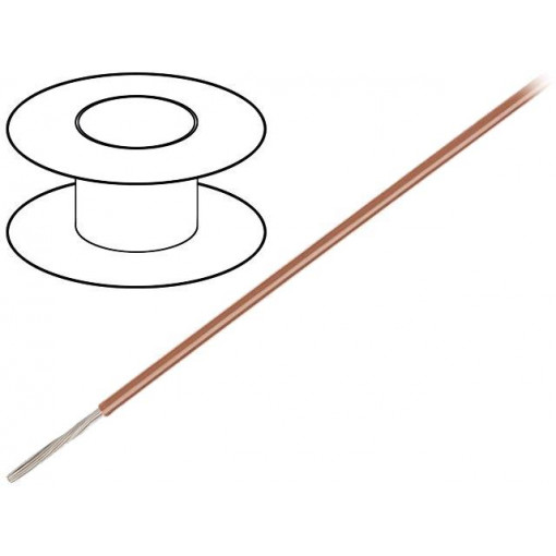 83005 007100; Wire; stranded; Cu; 0.35mm2; 22AWG; violet; teflon; 30m; BELDEN