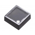 834.900.013; Button; rectangular; Colour: colourless; Mat: ABS; 18.3x18.3mm; Marquardt