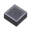 835.900.013; Button; rectangular; Colour: colourless; Mat: ABS; 15.5x15.5mm; Marquardt