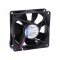 8414 NH; Fan: DC; axial; 80x80x25mm; 79m3/h; 37dBA; ball bearing; 3600rpm; EBM-PAPST