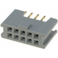8510-4500PL; Socket; IDC; female; PIN: 10; straight; THT; gold-plated; 3A; 2.54mm; 3M