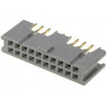 8520-4500PL; Socket; IDC; female; PIN: 20; straight; THT; gold-plated; 3A; 2.54mm; 3M