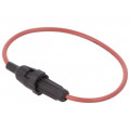8601.2001.08; Fuse holder; cylindrical fuses; 5x20mm; Mounting: on cable; IP40; SCHURTER
