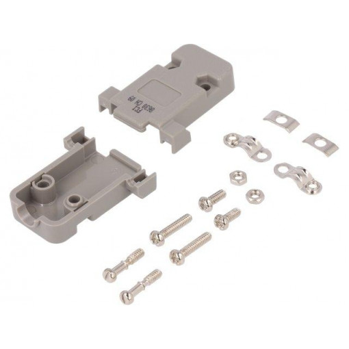 8630CH09UNCLF; Enclosure: for D-Sub connectors; D-Sub 9pin,D-Sub HD 15pin; AMPHENOL