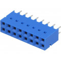 87606-808LF; Socket; wire-board; female; DUBOX; 2.54mm; PIN: 16; THT; 2A; straight; AMPHENOL