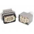 87848110031; Connector: HAN; male + female; plug +plug; Han Kit; PIN: 6; 6+PE; HARTING