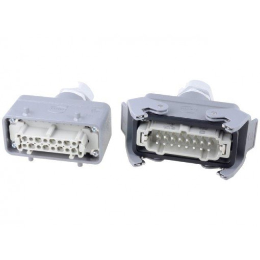 87848110033; Connector: HAN; male + female; plug +plug; Han Kit; PIN: 16; 16+PE; HARTING