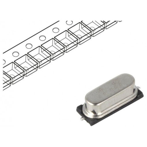 8M-49S-SR; Resonator: quartz; 8MHz; ±30ppm; 20pF; THT; HC49-S; 11.05x3.5x4.7mm; SR PASSIVES 8M-49S-SR; Resonator: quartz; 8MHz; ±30ppm; 20pF; THT; HC49-S; 11.05x3.5x4.7mm; SR PASSIVES