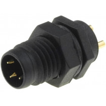 LTW8P-03PMMS-SF7001; Connector: M8; male; PIN: 3; for panel mounting; socket; 3A; IP67; AMPHENOL