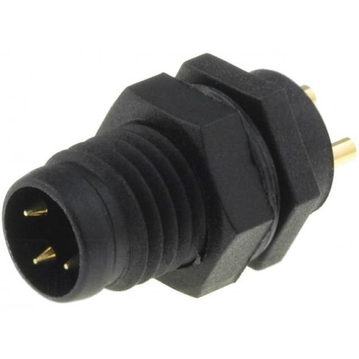 LTW8P-03PMMS-SF7001; Connector: M8; male; PIN: 3; for panel mounting; socket; 3A; IP67; AMPHENOL