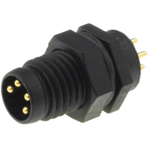 LTW8P-04PMMP-SF7001; Connector: M8; male; PIN: 4; for panel mounting; socket; 3A; IP67; AMPHENOL