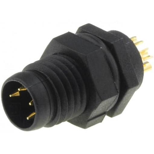 LTW8P-04PMMS-SF7001; Connector: M8; male; PIN: 4; for panel mounting; socket; 3A; IP67; AMPHENOL