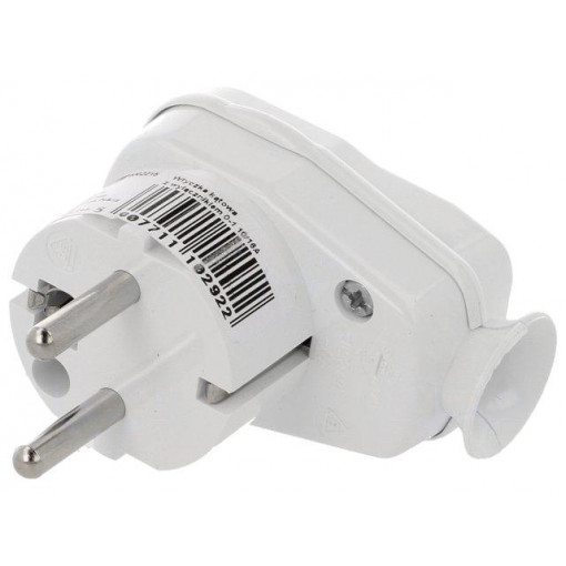 9002215; Connector: AC supply; male; plug; 2P+PE; 250VAC; 16A; white; PIN: 3; PCE 9002215; Connector: AC supply; male; plug; 2P+PE; 250VAC; 16A; white; PIN: 3; PCE