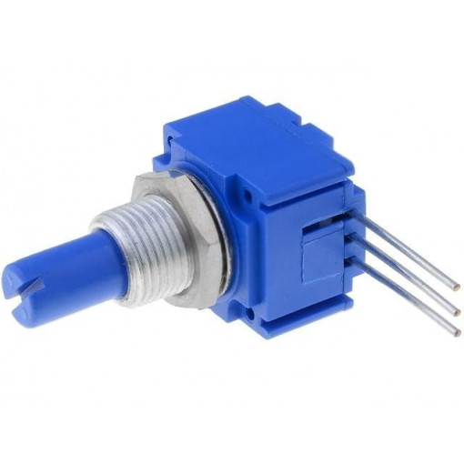91A1A-B24-B10L; Potentiometer: shaft; single turn; 1kΩ; ±20%; 1W; linear; 6.35mm; BOURNS
