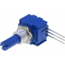 91A1A-B28-A15L; Potentiometer: shaft; single turn; 10kΩ; ±10%; 1W; linear; 6.35mm; BOURNS